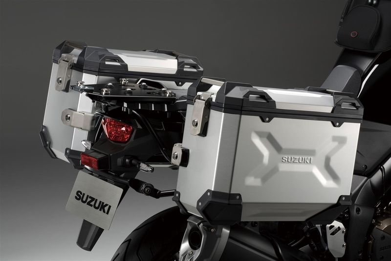 Aluminium Side Case Set/silver - V-STROM DL1050