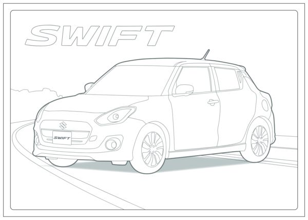 Swift Colouring Page