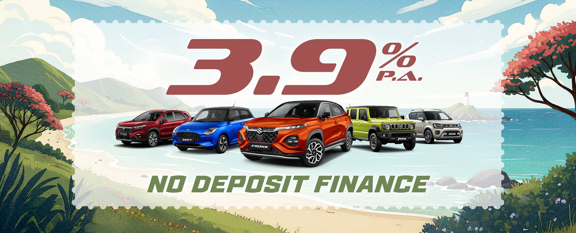 3.9% p.a. No Deposit Finance